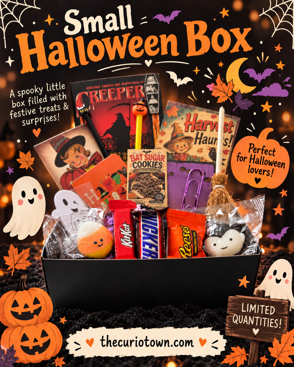 Hallowed Ink Bookstore ~ Halloween Boo Baskets
